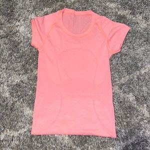 Lululemon Swiftly Tech Short Sleeve Electric Coral